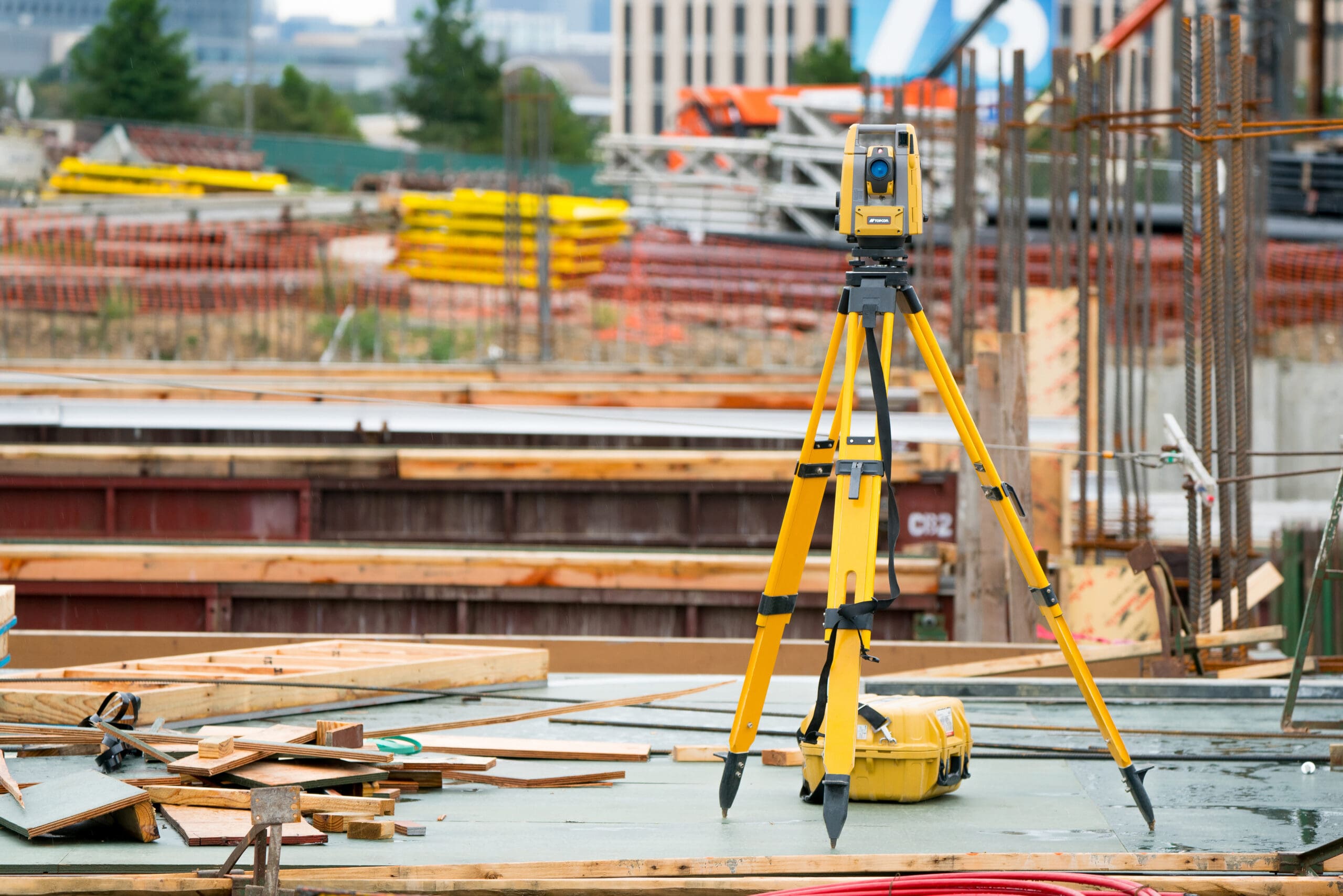 topcon totalstation gt-1200 serien på arbetsplats